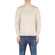 Broderet logo finstrikket sweater