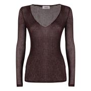 V-hals Lurex Sweater