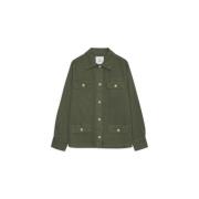 Army Green Bomuld Jakke