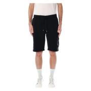 Sort Fleece Linse Cargo Shorts