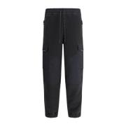 Fleece Jogger Sweatpants med Cargo Lommer