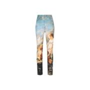 Slim-Fit Jeans med Wild Leda Print