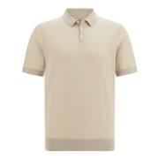 Strikket Merinould Poloshirt