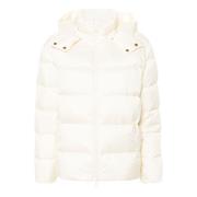 Ivory Puffer Coat Quiltet Design