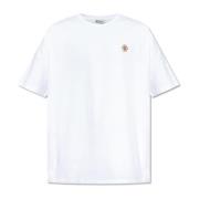 T-shirt med broderet logo