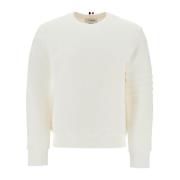 Stribet Bomuld Crewneck Sweatshirt