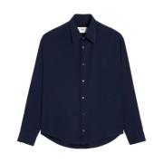 Navy Blue Boxy Fit Shirt