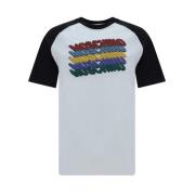 Multifarvet Monogram Bomuld T-shirt Almindelig pasform