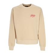 Beige Letvægts Crewneck Sweatshirt Desert Beatle