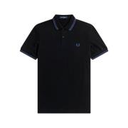 Sort Twin Tipped Polo Skjorte