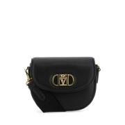 Sort Nappa Crossbody Taske