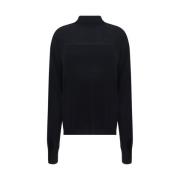 Uld Turtleneck Sweater med Cirkel Mønster