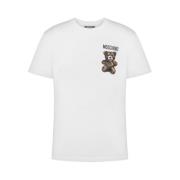 Hvid Teddy Bear Crew Neck T-shirt