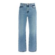 Højtaljede Straight Ankel Jeans