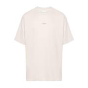 Logo Bomuld T-shirt Beige