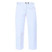 Hvid Chino Stretch Gabardine Bukser