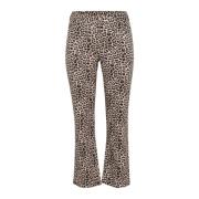 Leopard Print Straight Leg Jeans