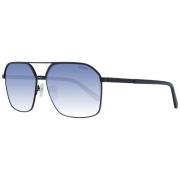 Sort Aviator Solbriller Spejlet Gradient