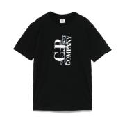 Sort Crew Neck T-shirt Korte Ærmer