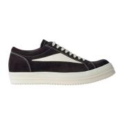 Retro Sneakers i Bomuld med Suede Paneler