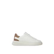 Hvide lave nylon sneakers