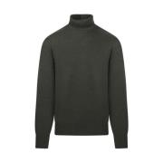 Mørk Oliven Seamless Sweater