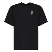 Sort T-shirt med Equestrian Knight Design