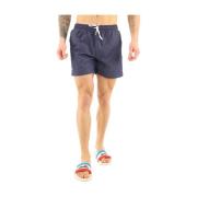 Broderet Logo Stribet Badeshorts