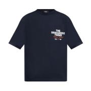 Navy Blue T-Shirt S74GD1407 S23009