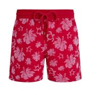 Flocked Turtle Heart Tahiti Badeshorts til mænd