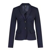 Tætsiddende Jersey Blazer, Elegant Stil