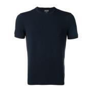 Blå T-shirt med Armani broderi