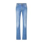 Slim Fit Jeans med broderede lommer