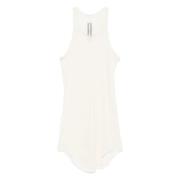 Hvid Ribbet Tank Top Bomuld Italien