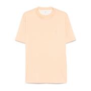 Orange Bomuld Rund Hals Top