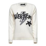 Hvide Sweaters med Logo Print