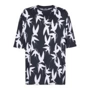 Oversized Swallow Grafisk T-shirt