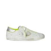 Hvid Neon Gul Lav Top Sneaker