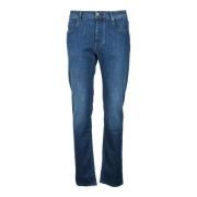 Bomuld Linned Blanding Slim Fit Jeans