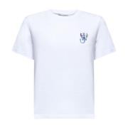 Anker Logo Print Hvid T-shirt