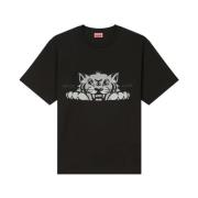 Glad Tiger Broderet T-shirt