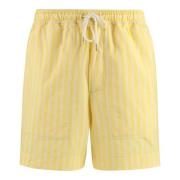 Stribet Bomuld Bermuda Shorts