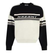 Stribet Crew-Neck Sweater