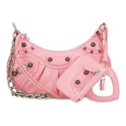 Studded Læder Crossbody Taske