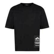 Bomuld Crew-Neck T-Shirt Løs Pasform