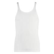 Ribbet Bomuld Tank Top