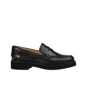 Dames læderloafer | sort