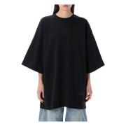 Sort Vasket Oversized T-shirt