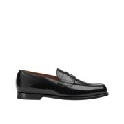 Herres læder loafer | sort