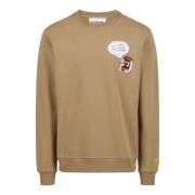 Klassisk regular fit crewneck mudderfarvet sweatshirt med Looney Tunes...